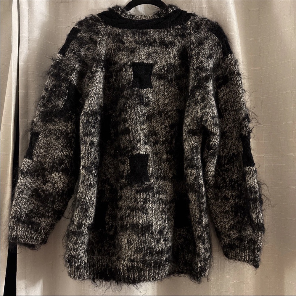 Vintage 1980s Adrienne Vittadini Mohair‎ Alpaca Wool Sweater 80/90s Size S Roomy